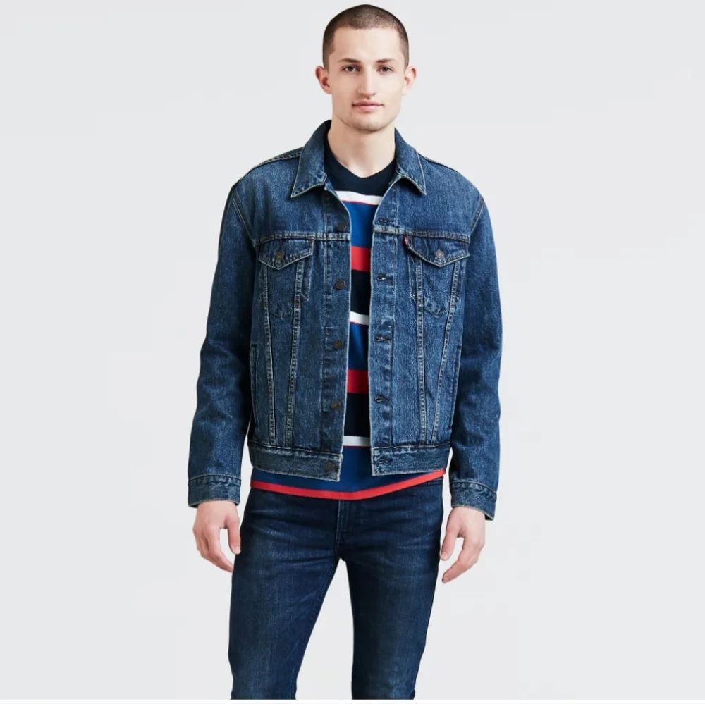 Levi's Dark Wash Denim Trucker Jacket  WPL-423